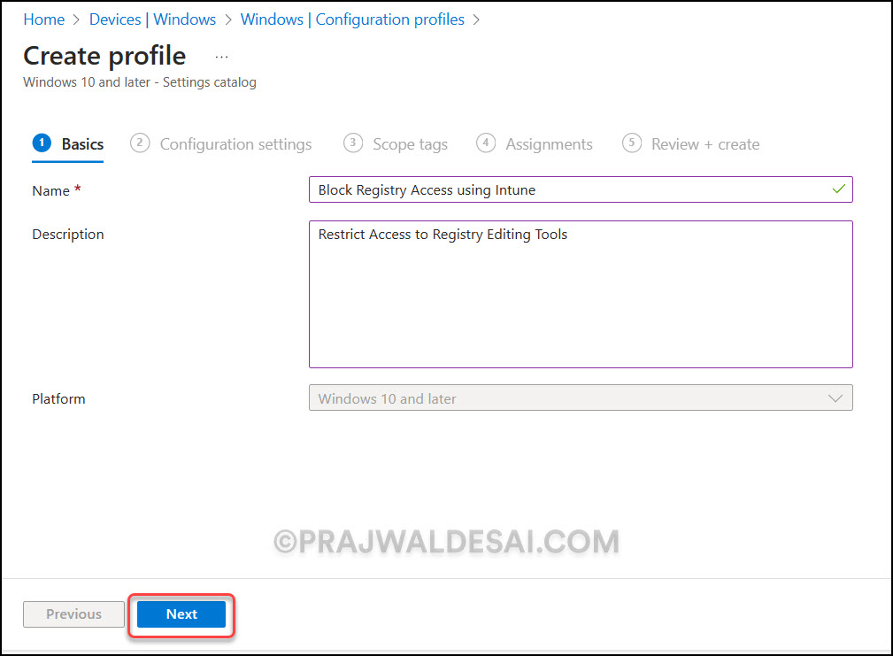 Easily Block Windows Registry Access using Intune Policy 2 Create Intune Policy to Block Registry Access