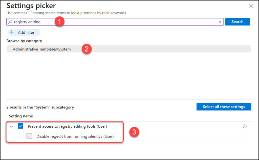 Easily Block Windows Registry Access using Intune Policy 3 Block Windows Registry Access using Intune