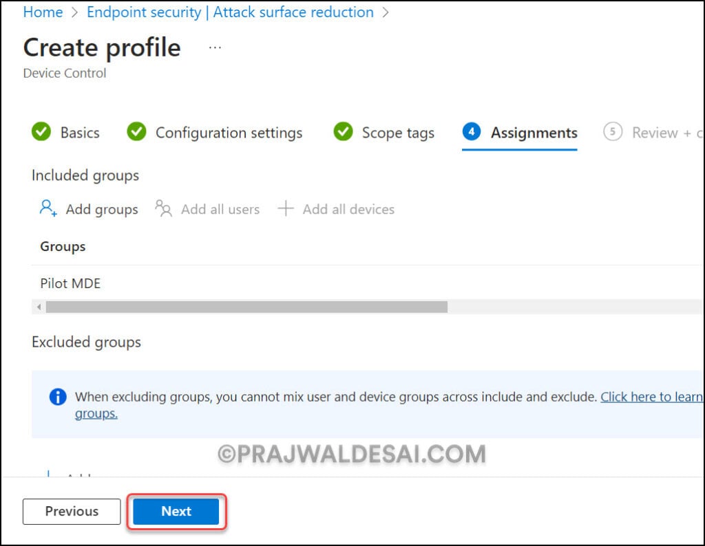 Block USB Drives using Intune - A Step-by-Step Guide 6 Configure Policy Assignments