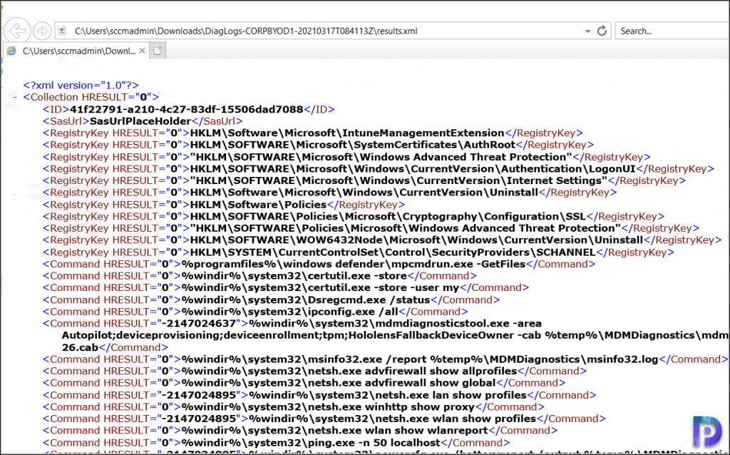 Easy Guide to Collect Logs with Intune MEM 8 Windows 10 Device diagnostics File