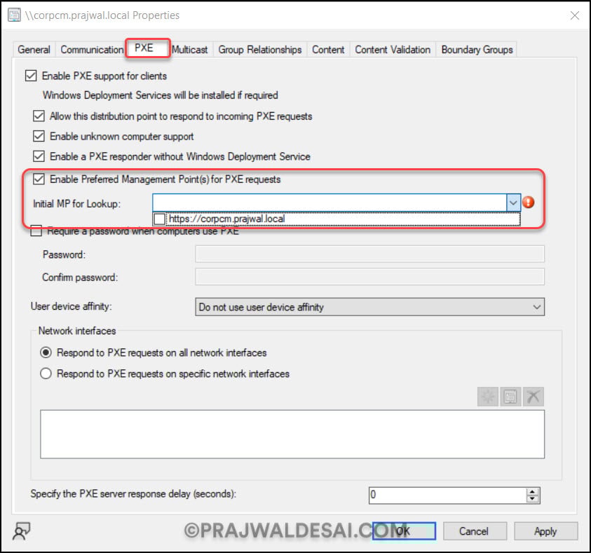 Top 10 ConfigMgr 2309 New Features 3 OSD preferred MP option for PXE boot | ConfigMgr 2309 New Features