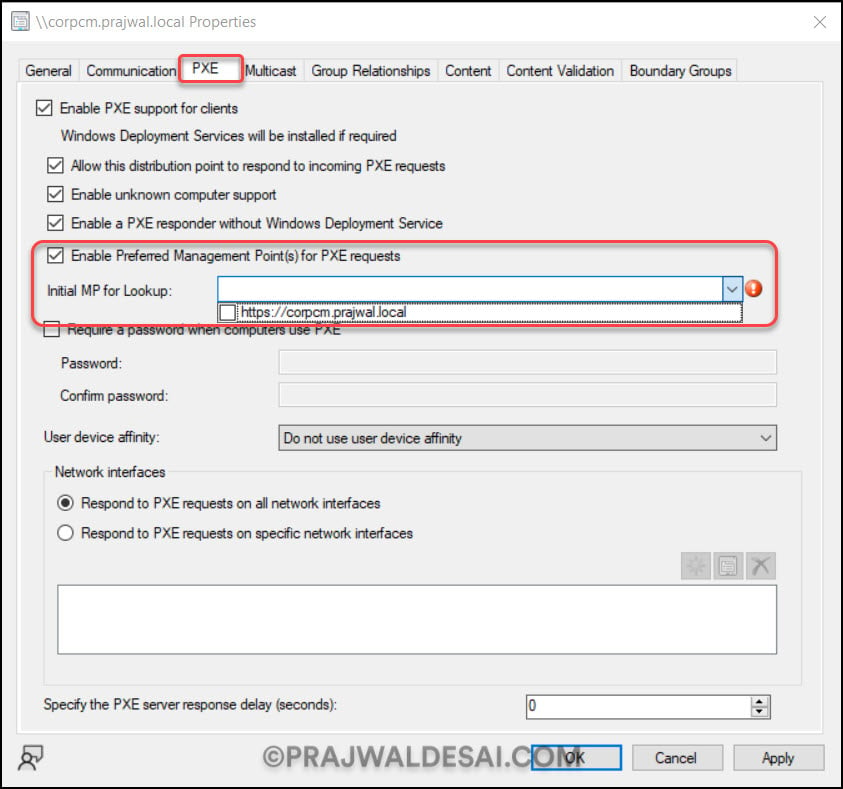 OSD preferred MP option for PXE boot | ConfigMgr 2309 New Features