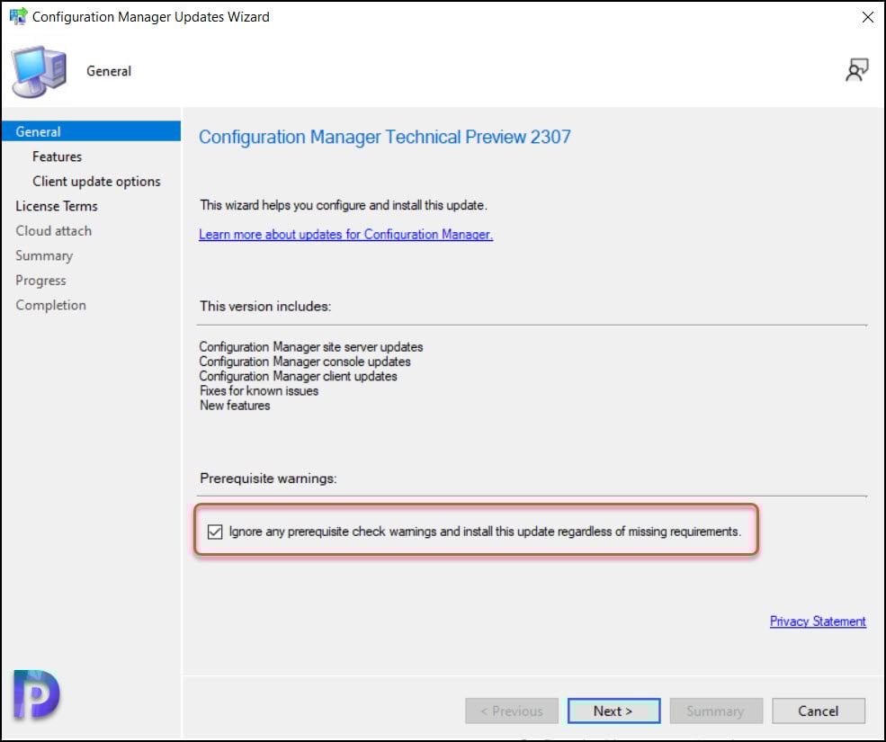 ConfigMgr Technical Preview 2307 New Features 2 Install ConfigMgr Technical Preview 2307 Update