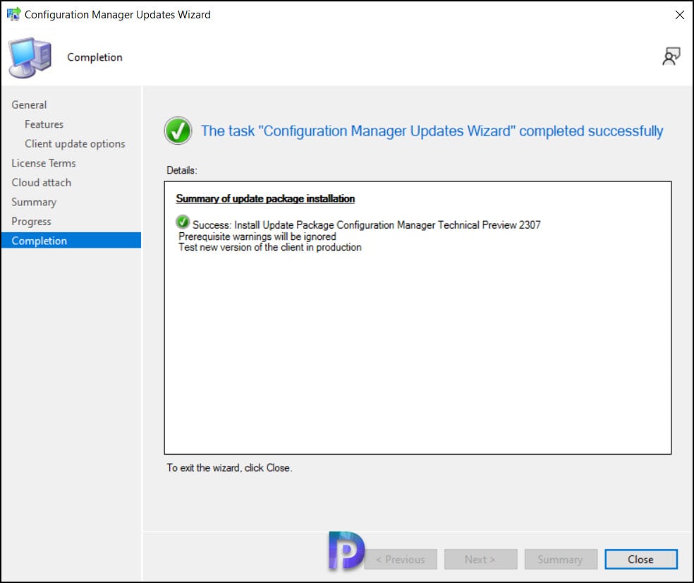 ConfigMgr Technical Preview 2307 New Features 7 Install ConfigMgr Technical Preview 2307 Update