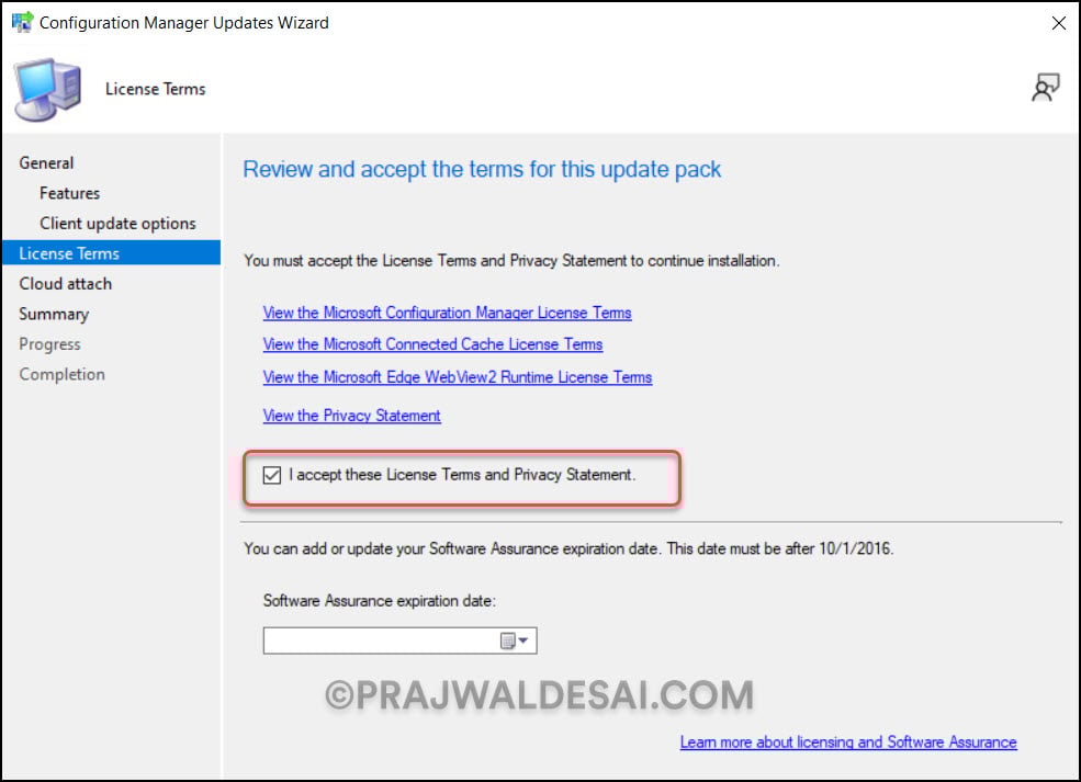 Configuration Manager Technical Preview 2311 New Features 4 SCCM Technical Preview 2311 License Terms