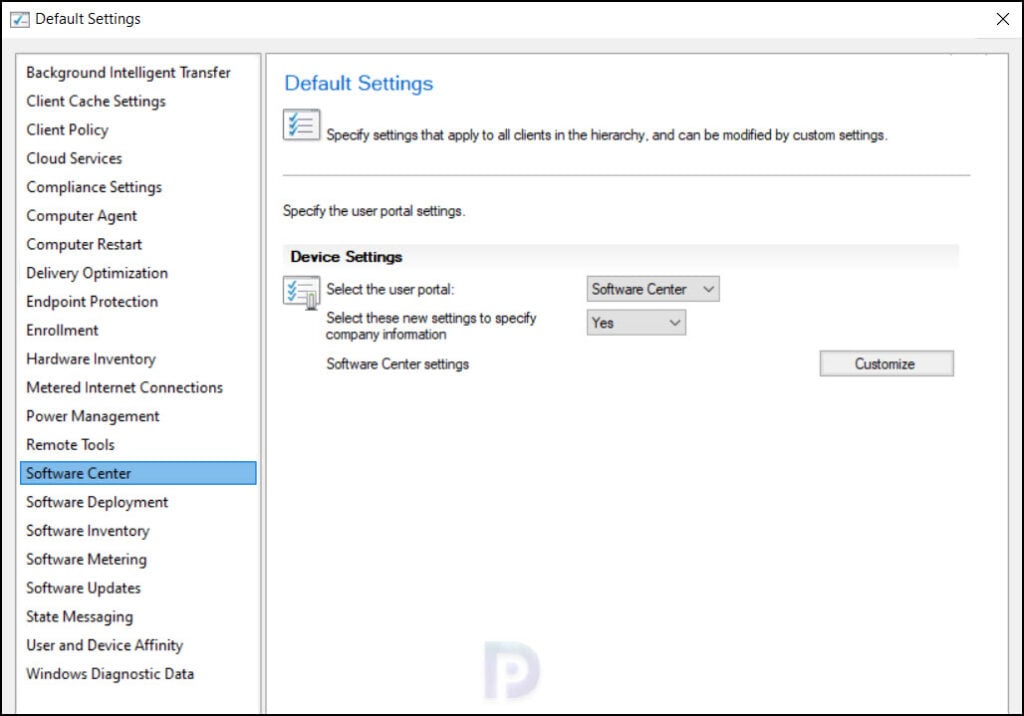 Configure Client Settings in SCCM Configuration Manager 16 Software Center Default SCCM Client Settings