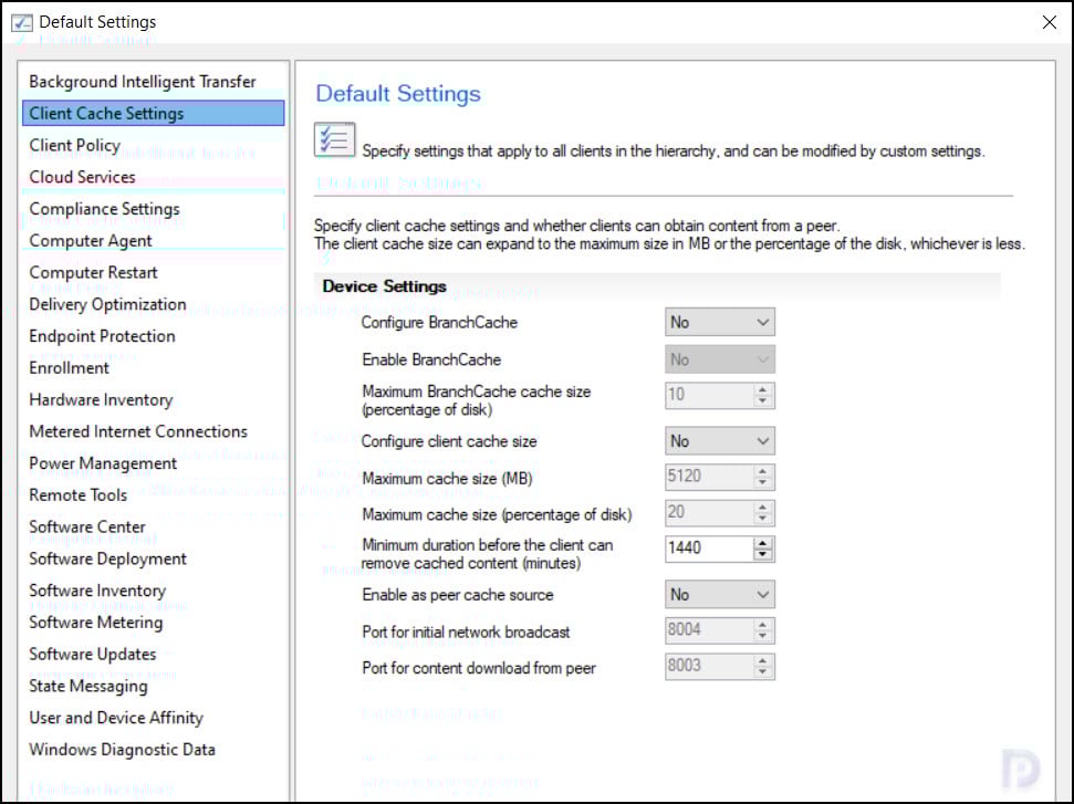 Configure Client Settings in SCCM Configuration Manager 3 Client Cache Settings | Configure Client Settings in SCCM