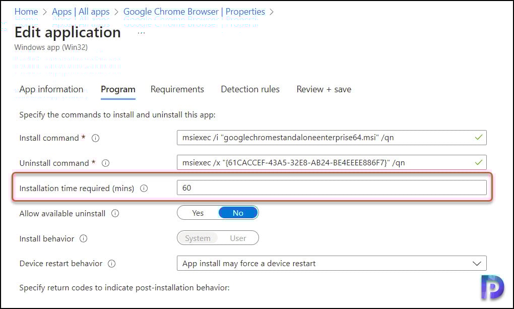 Configure Installation time for Win32 Apps in Intune 1 Configure Installation time for Win32 Apps in Intune