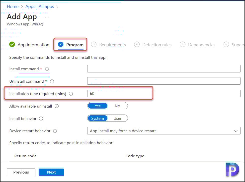 Configure Installation time for Win32 Apps in Intune 6 Configure Intune Win32 App Installation Time