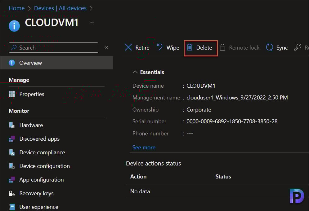 Configure Intune Device Cleanup Rules | Delete Stale Devices 1 Manually Delete the devices from Intune Portal
