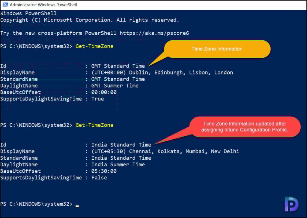 Configure Time Zone using Intune for Windows Devices 13 End User Experience: Configure Time Zone using Intune