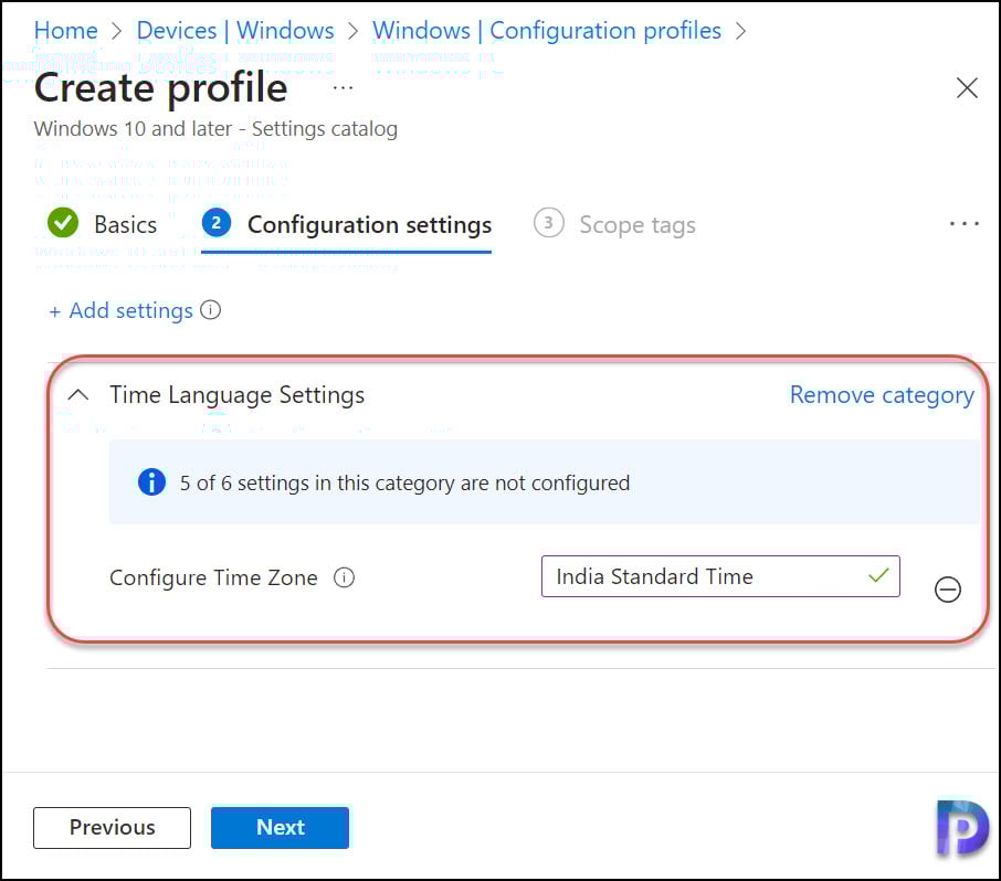 Configure Time Zone using Intune for Windows Devices 8 Configure Time Zone using Intune