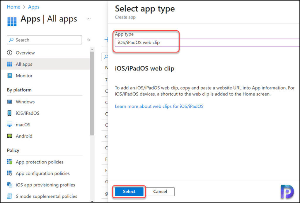 Create Web Clip App in Intune for iOS/iPadOS Devices 1 Create Web Clip App in Intune for iOS iPadOS Devices