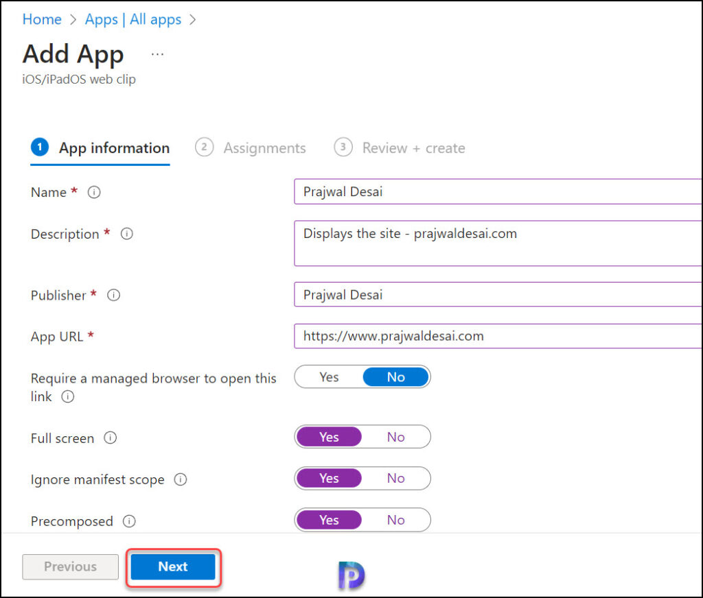 Create Web Clip App in Intune for iOS/iPadOS Devices 2 Create Web Clip App in Intune for iOS iPadOS Devices