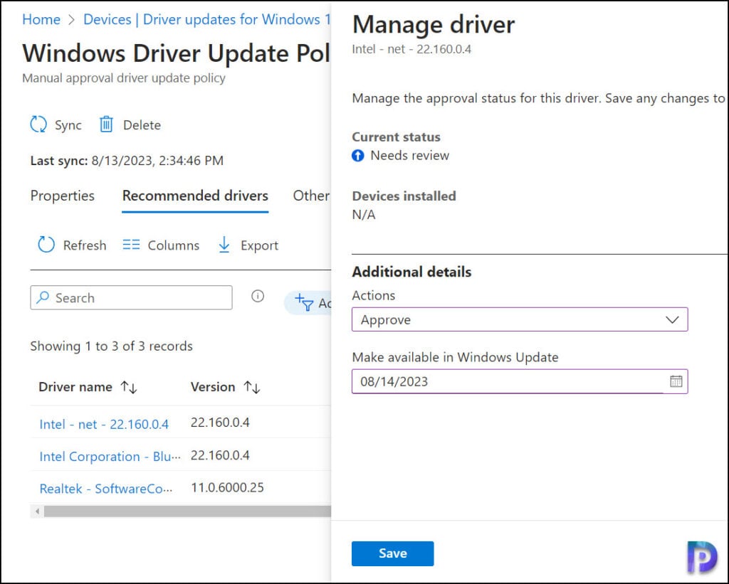 Manage Windows Driver Updates with Intune: A Complete Guide 13 Approve Windows Drivers: Manage Windows Driver Updates with Intune