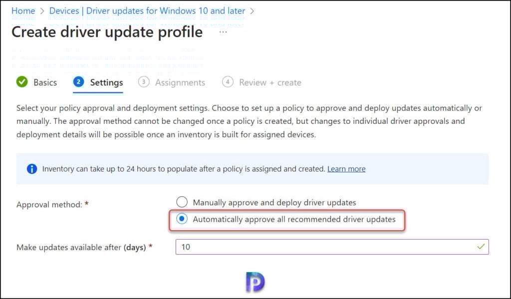 Manage Windows Driver Updates with Intune: A Complete Guide 6 Automatic Driver Updates Approval Method options