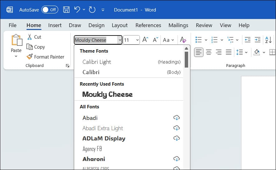 Deploy Fonts using Intune: 3 Proven Methods 31 Verify Custom Fonts Installation using Microsoft Word