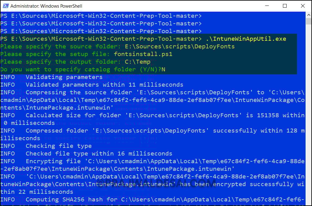 Deploy Fonts using Intune: 3 Proven Methods 4 Create IntuneWin File for Fonts