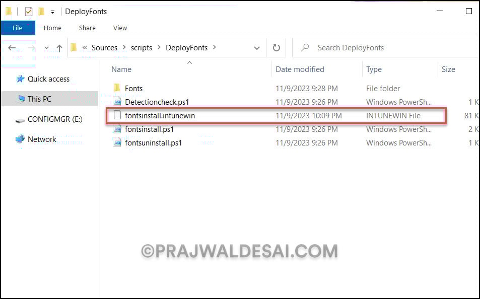 Deploy Fonts using Intune: 3 Proven Methods 5 Create .IntuneWin File for Fonts