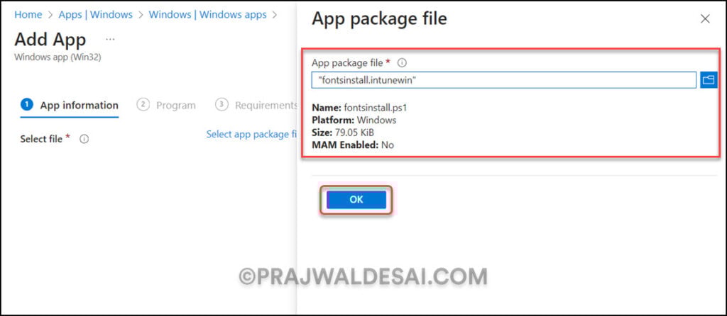 Deploy Fonts using Intune: 3 Proven Methods 7 Add the Fonts to Intune as Win32 App