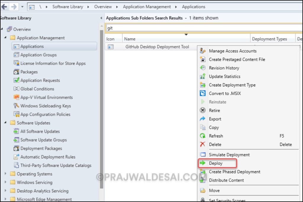 Deploy GitHub Desktop using SCCM