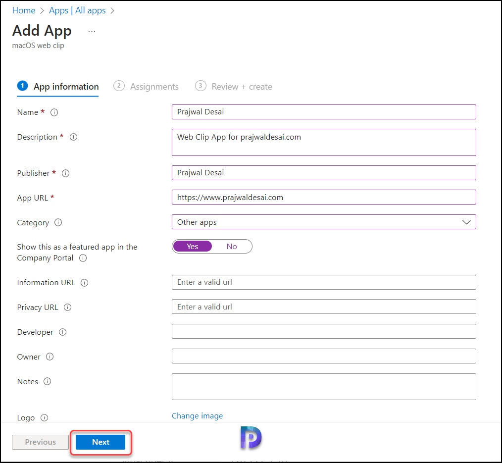 How to Deploy macOS Web Clip App with Intune 2 Deploy macOS Web Clip App with Intune
