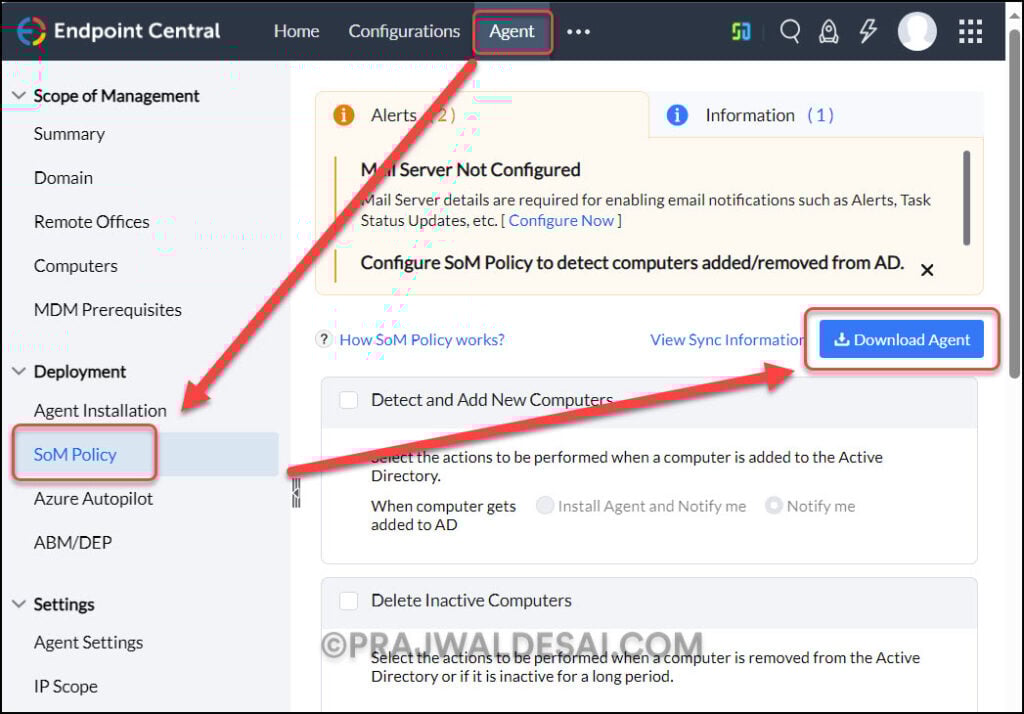Deploy ManageEngine Endpoint Central Agent using Intune 1 Download ManageEngine Endpoint Central Agent