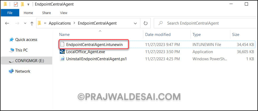 Deploy ManageEngine Endpoint Central Agent using Intune 6 Create EndpointCentralAgent.intunewin file for deployment