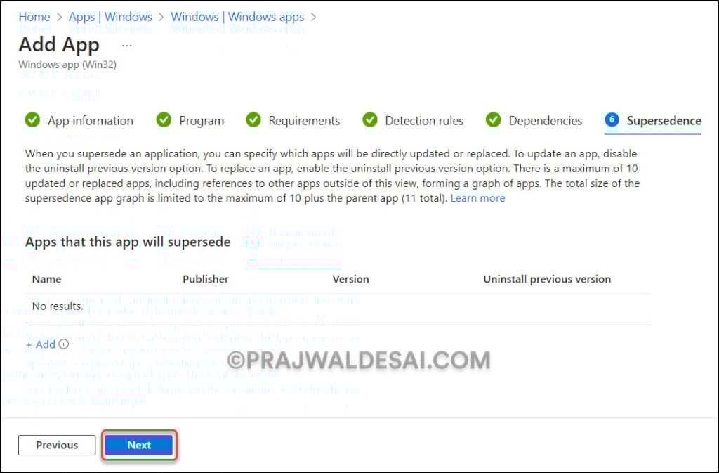 Deploy ManageEngine Endpoint Central Agent using Intune 15 Win32 App Supersedence