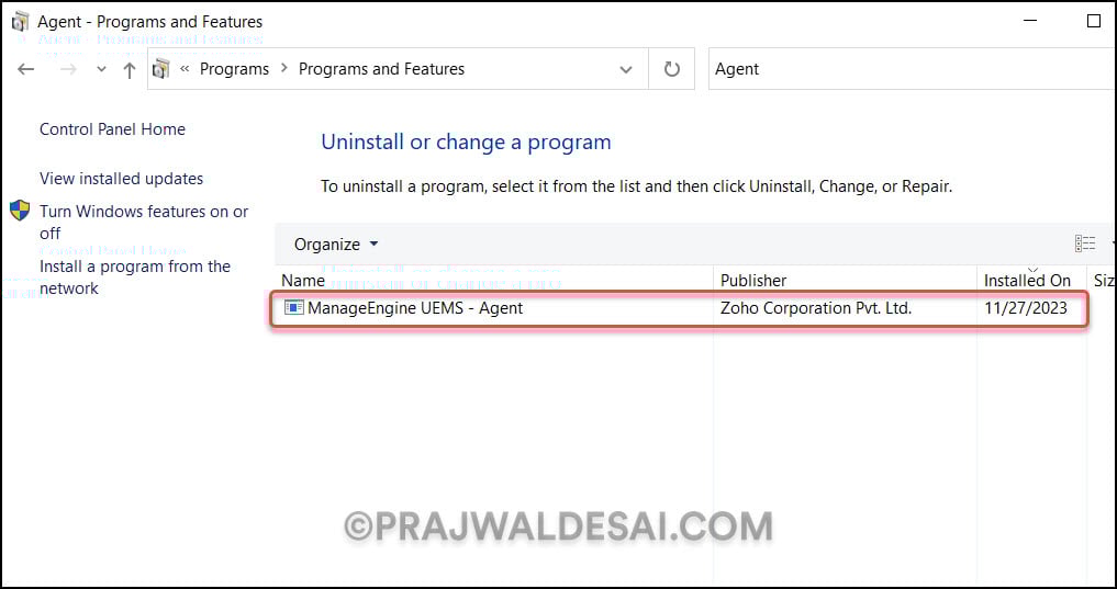 Deploy ManageEngine Endpoint Central Agent using Intune 19 Verify the Agent Installation - ManageEngine UEMS Agent