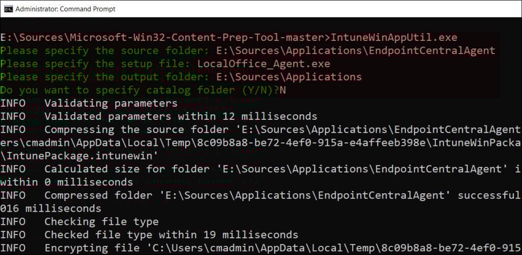 Deploy ManageEngine Endpoint Central Agent using Intune 5 Create EndpointCentralAgent.intunewin file for deployment