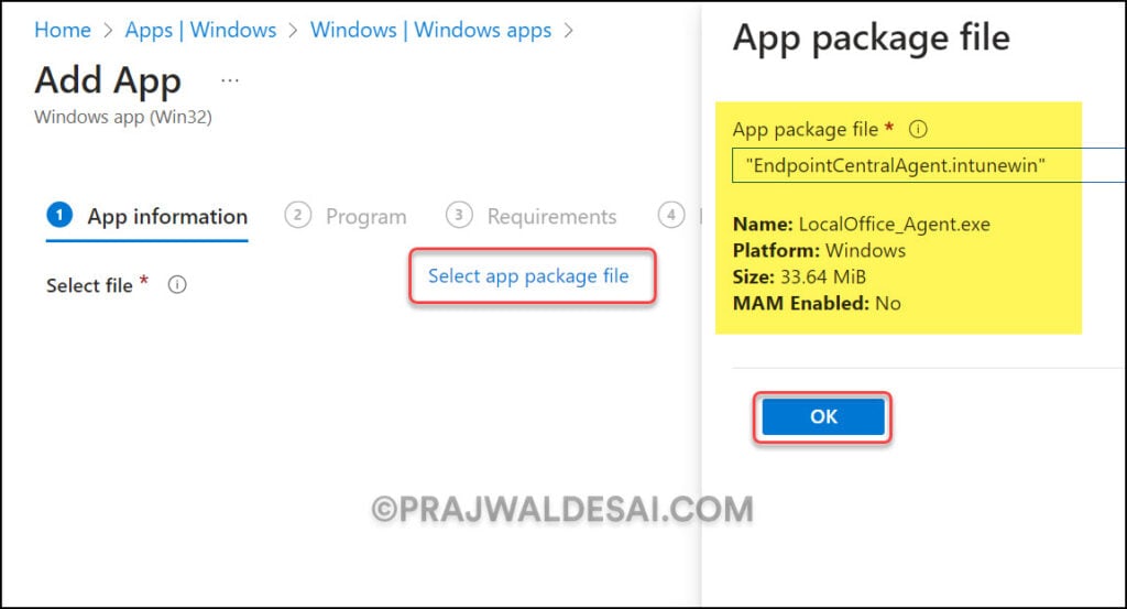 Deploy ManageEngine Endpoint Central Agent using Intune 8 Create Win32 App for Endpoint Central Agent deployment