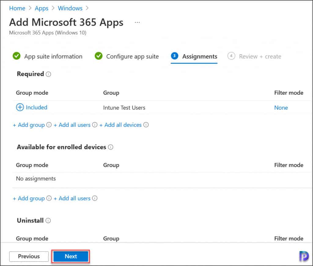Deploy Microsoft 365 Apps with Intune | Endpoint Manager 6 Microsoft 365 Apps Assignments