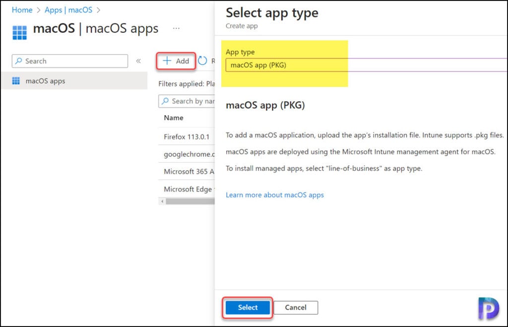 Deploy PKG Apps using Intune on macOS Devices 2 Add .PKG app package file to Intune