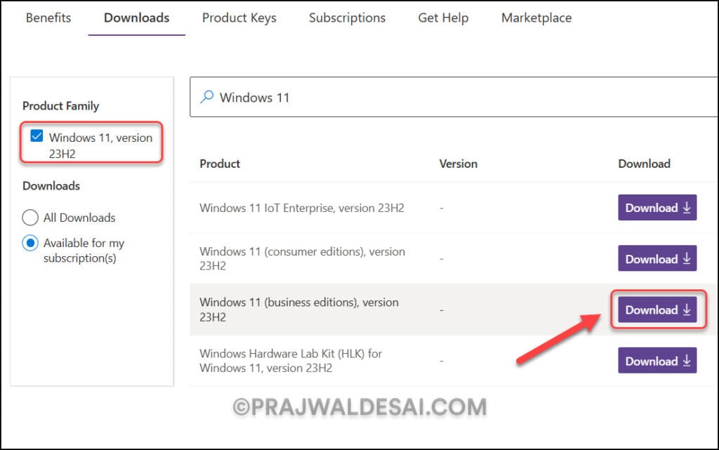 Deploy Windows 11 23H2 using ConfigMgr Task Sequence 1 Download Windows 11 23H2 ISO