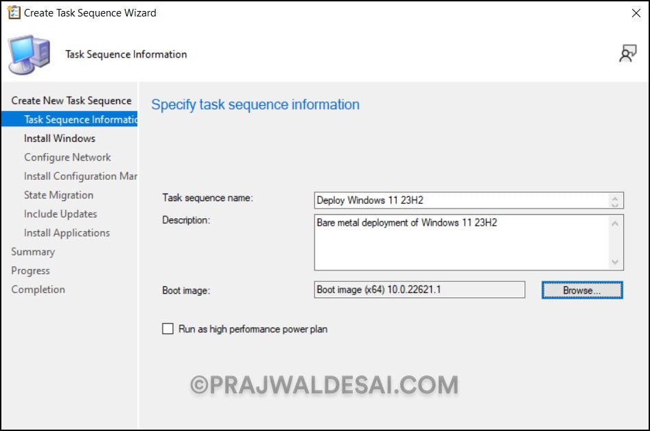 Deploy Windows 11 23H2 using ConfigMgr Task Sequence 10 Specify Windows 11 23H2 OS details
