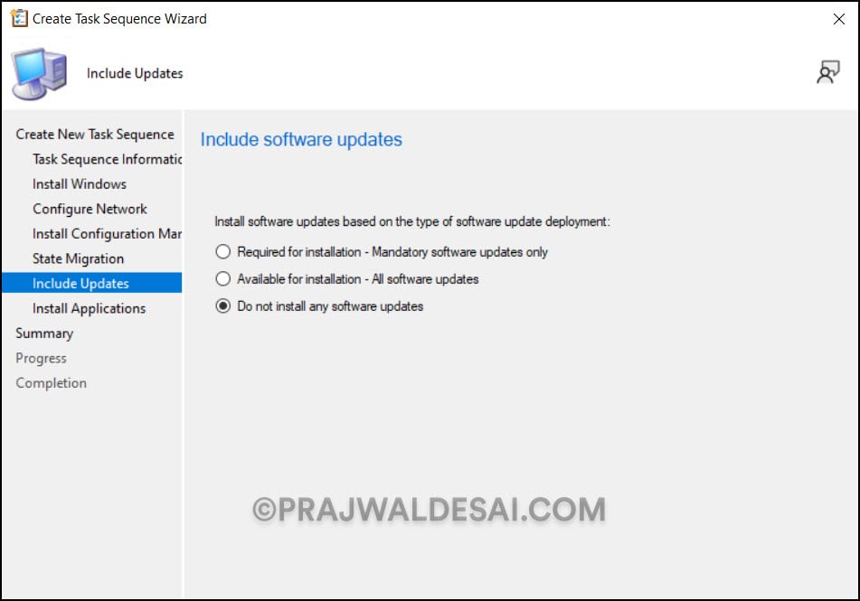 Deploy Windows 11 23H2 using ConfigMgr Task Sequence 15 Install Updates for Windows 11 23H2