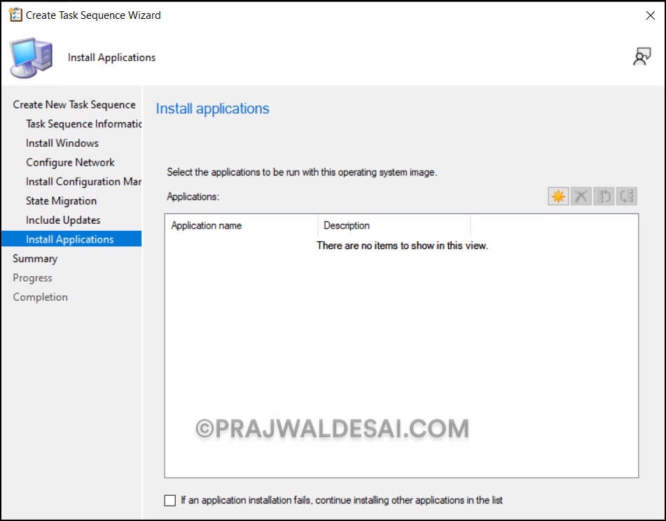 Deploy Windows 11 23H2 using ConfigMgr Task Sequence 16 Install Applications for Windows 11 23H2