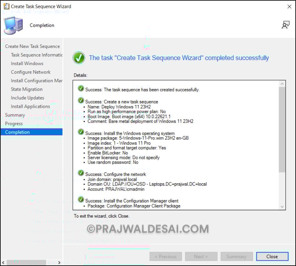 Deploy Windows 11 23H2 using ConfigMgr Task Sequence 17 Deploy Windows 11 23H2 using ConfigMgr Task Sequence