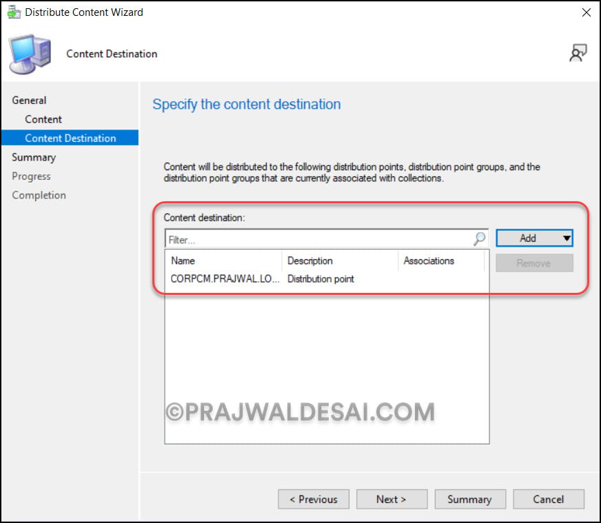 Distribute the Task Sequence content to Distribution Points