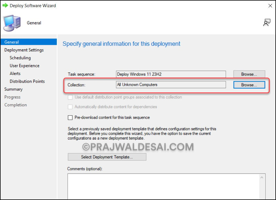 Deploy Windows 11 23H2 task sequence