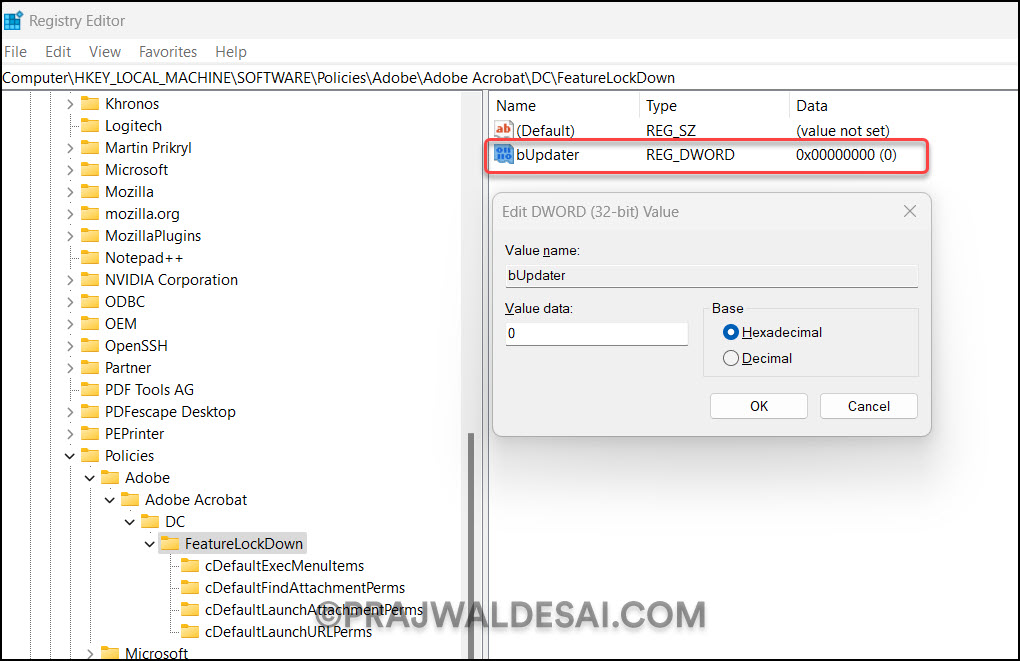 Disable Acrobat Reader Updates using GPO (Group Policy) 4 Manually Disable Acrobat Reader Updates using Registry