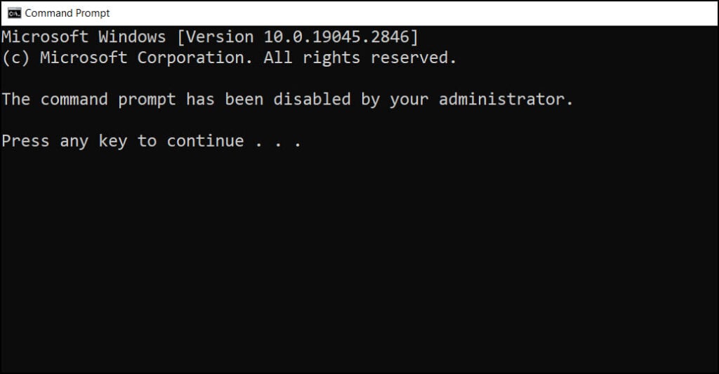Disable Command Prompt using Group Policy (GPO) 4 Prevent access to the command prompt using GPO