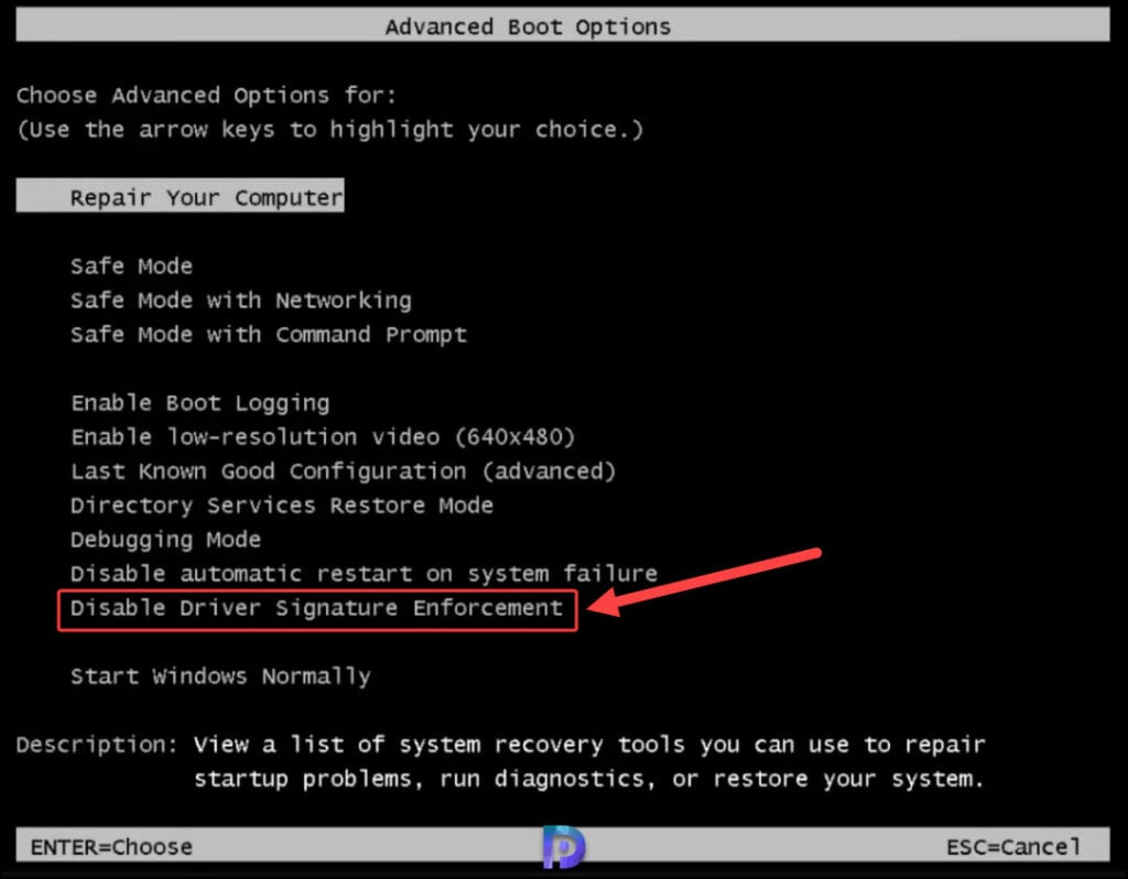 4 Ways to Disable Driver Signature Enforcement in Windows 11 10 Turn off Driver Signature Enforcement from Advanced Boot Options
