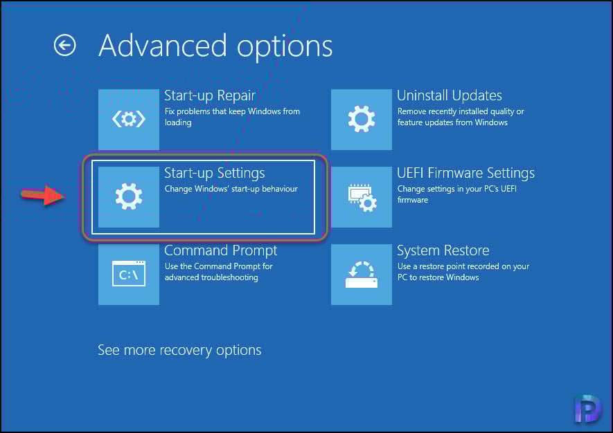 4 Ways to Disable Driver Signature Enforcement in Windows 11 4 Select Startup Settings