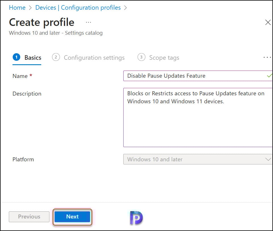 Disable Pause Updates using Intune | Group Policy (GPO) 3 Disable Pause Updates using Intune Policy