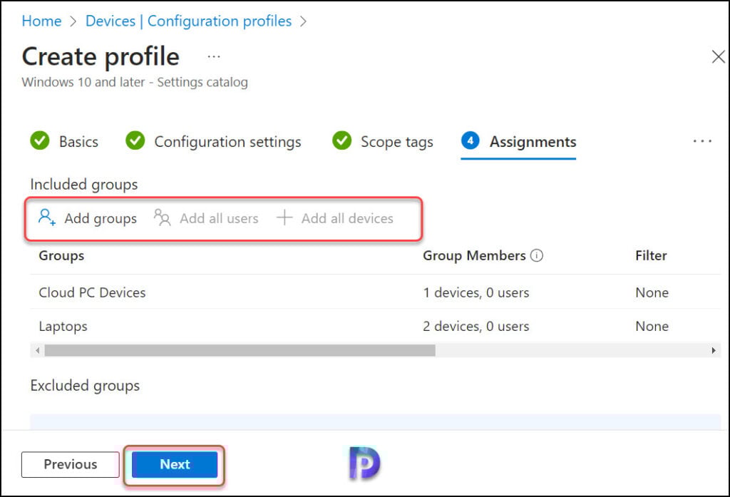 Disable Pause Updates using Intune | Group Policy (GPO) 8 Assign the Intune Profile to Devices or Users