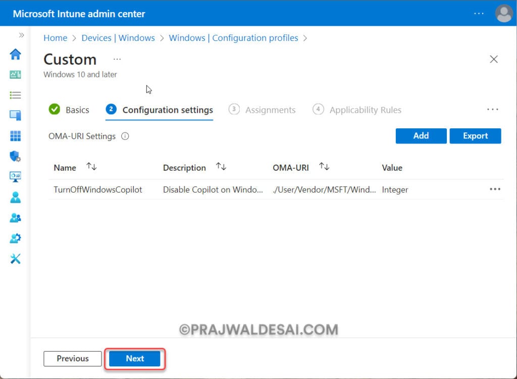 Disable Copilot on Windows 11 using Intune and GPO 6 disable Copilot on Windows 11 using Intune