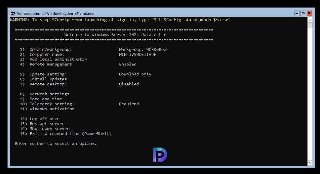 Install Windows Server 2022 Core: A Step-by-Step Guide 12 Windows Server 2022 installed