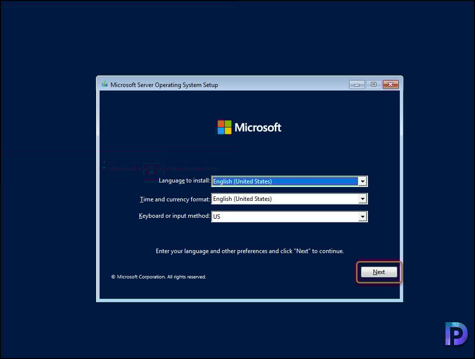Install Windows Server 2022 Core: A Step-by-Step Guide 2 Microsoft Server 2022 Core Operating System Setup - Install Windows Server 2022 Core